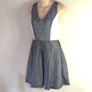 Sachin + Babi Cross Back Sleeveless Textured Skater Dress 6